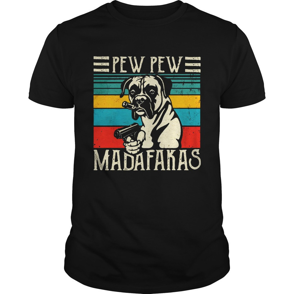 Bulldogs Pew Pew Madafakas  Retro Shirt